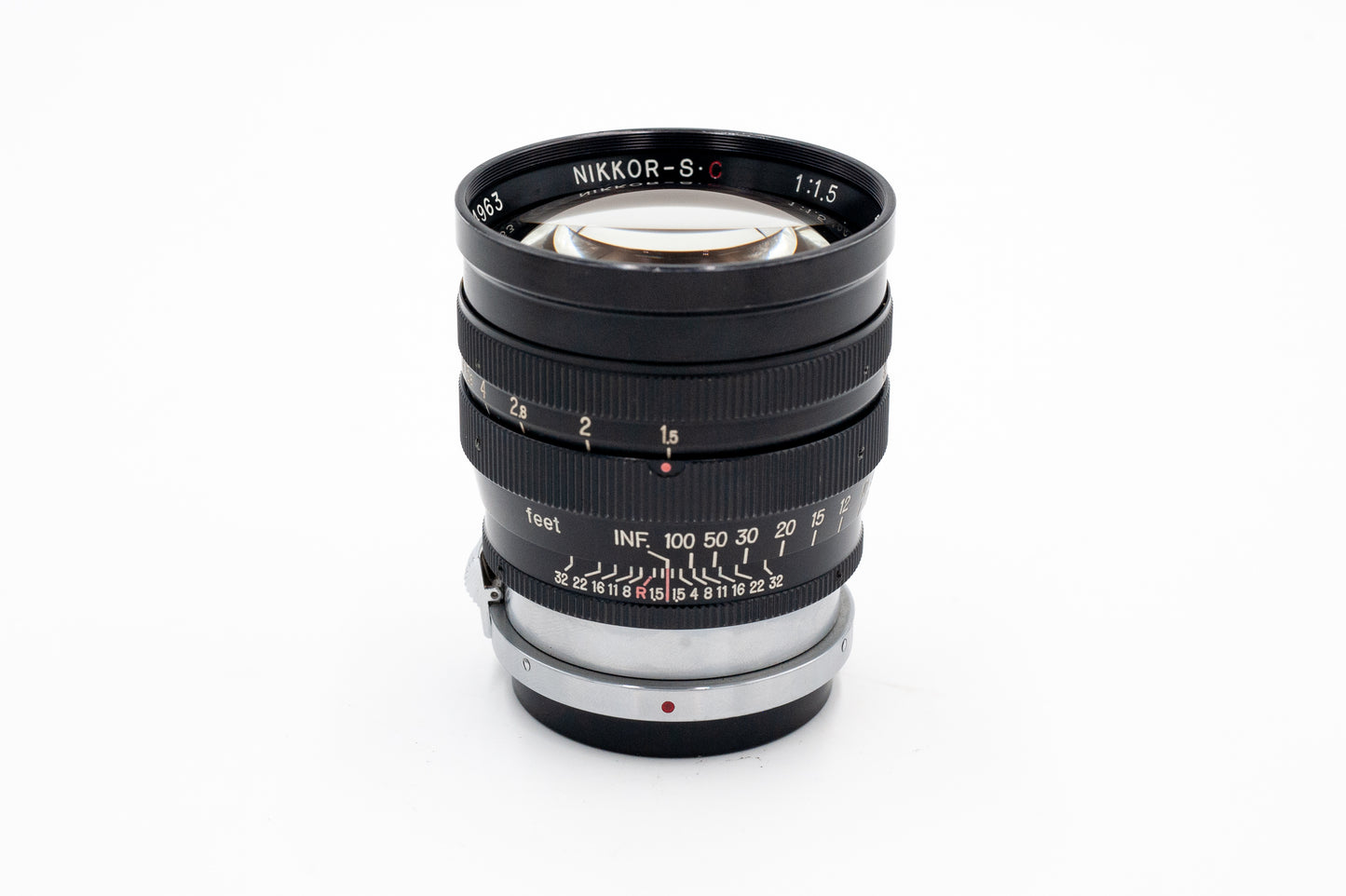 Nikon Nikkor SC 8.5cm f1.5 Contax RF Mount Rangefinder Lens #264963 - VERY GOOD