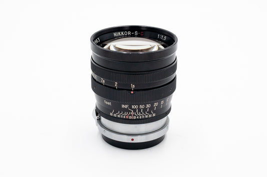 Nikon Nikkor SC 8.5cm f1.5 Contax RF Mount Rangefinder Lens #264963 - VERY GOOD