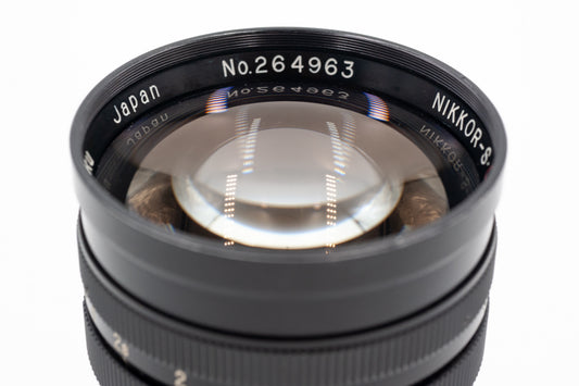 Nikon Nikkor SC 8.5cm f1.5 Contax RF Mount Rangefinder Lens #264963 - VERY GOOD