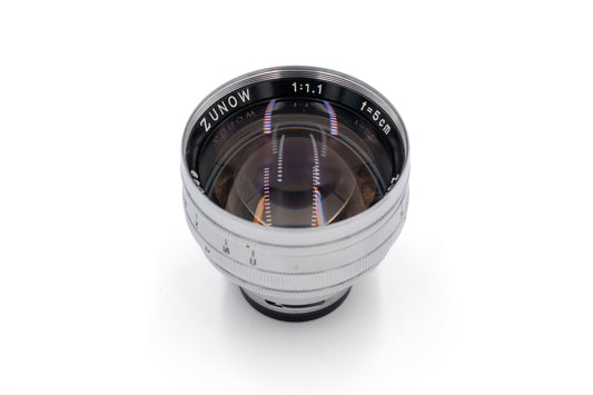 Zunow 5cm f1.1 Lens Contax RF Mount - GOOD