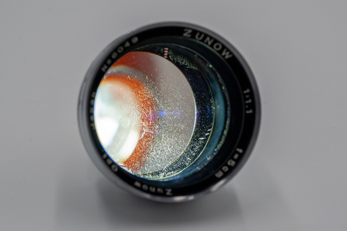Zunow 5cm f1.1 Lens Contax RF Mount #6049 - GOOD